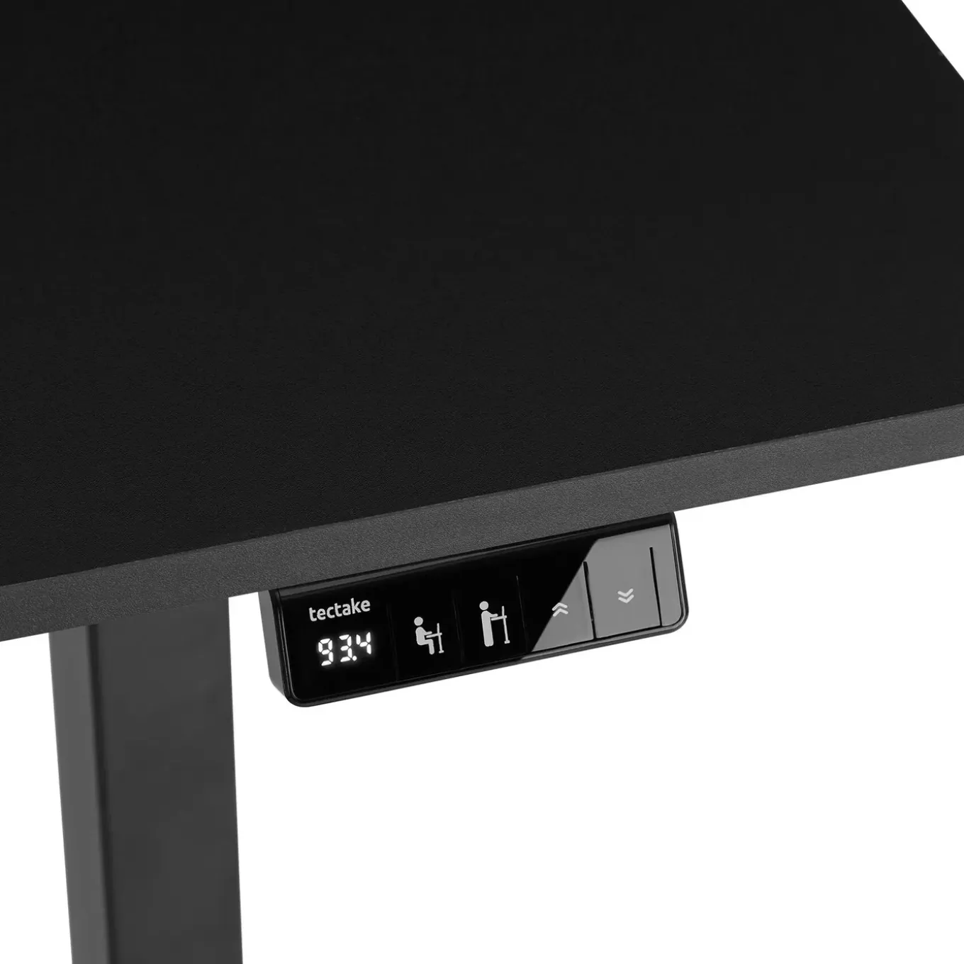Tectake Elektrisch In Hoogte Verstelbaar Bureau - 2 Niveaus - 120 X 60 Cm - Geheugenfunctie