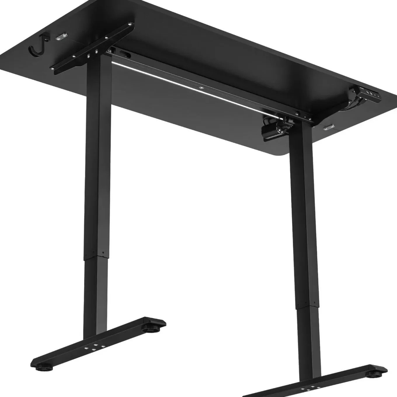 Tectake Elektrisch In Hoogte Verstelbaar Bureau - 2 Niveaus - 120 X 60 Cm - Geheugenfunctie