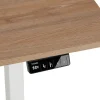 Tectake Elektrisch In Hoogte Verstelbaar Bureau - Hout Onderstel - Eiken - 120x60 Cm