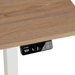 Tectake Elektrisch In Hoogte Verstelbaar Bureau - Hout Onderstel - Eiken - 120x60 Cm