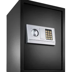 Tectake Elektronische Kluis Met Sleutel En Legplank - Zwart