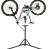 Tectake - Fietsreparatiestandaard - Grijs Zwart - Opvouwbaar - Hoogte Verstelbaar - 360° Klem