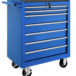 Tectake Gereedschapswagen Met 7 Lades - Blauw