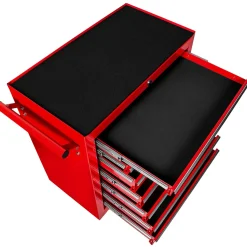 Tectake Gereedschapswagen Met 7 Lades - Rood