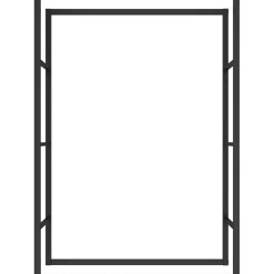 Tectake Haardhoutrek Tuby - Voor Binnen & Buiten - 100,5x25x150cm - Zwart