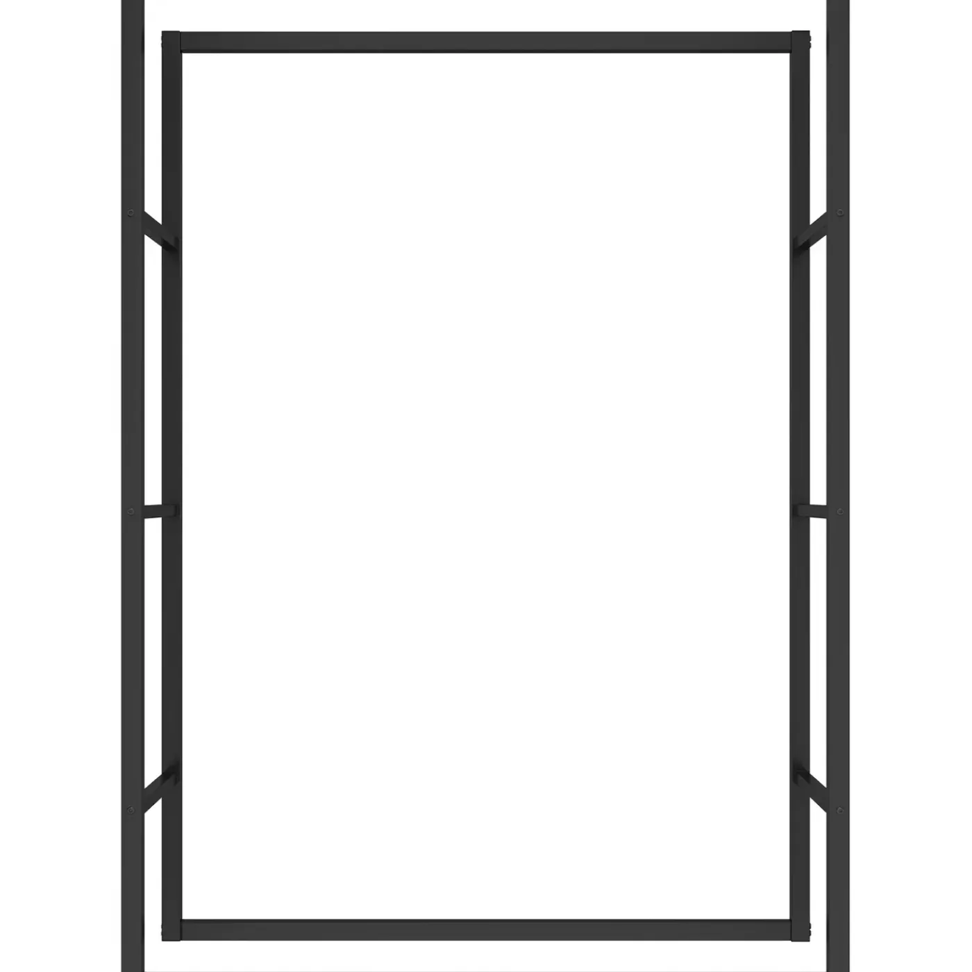 Tectake Haardhoutrek Tuby - Voor Binnen & Buiten - 100,5x25x150cm - Zwart