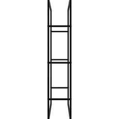 Tectake Haardhoutrek Tuby - Voor Binnen & Buiten - 100,5x25x150cm - Zwart