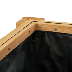 Tectake Hoge Plantenbak Met Plank En Kweekopzet 119x57x124cm - Bruin