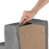 Tectake Huisdiertrap Paw Path Met Pluche Bekleding 37 X 45 X 34,5 Cm - Grijs