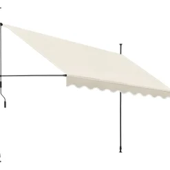 Tectake Klemluifel Met Zwengel, In Hoogte Verstelbaar, 350 X 180 Cm, Beige