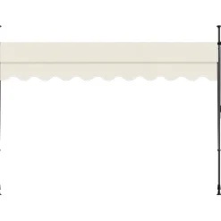 Tectake Klemluifel Met Zwengel, In Hoogte Verstelbaar, 350 X 180 Cm, Beige