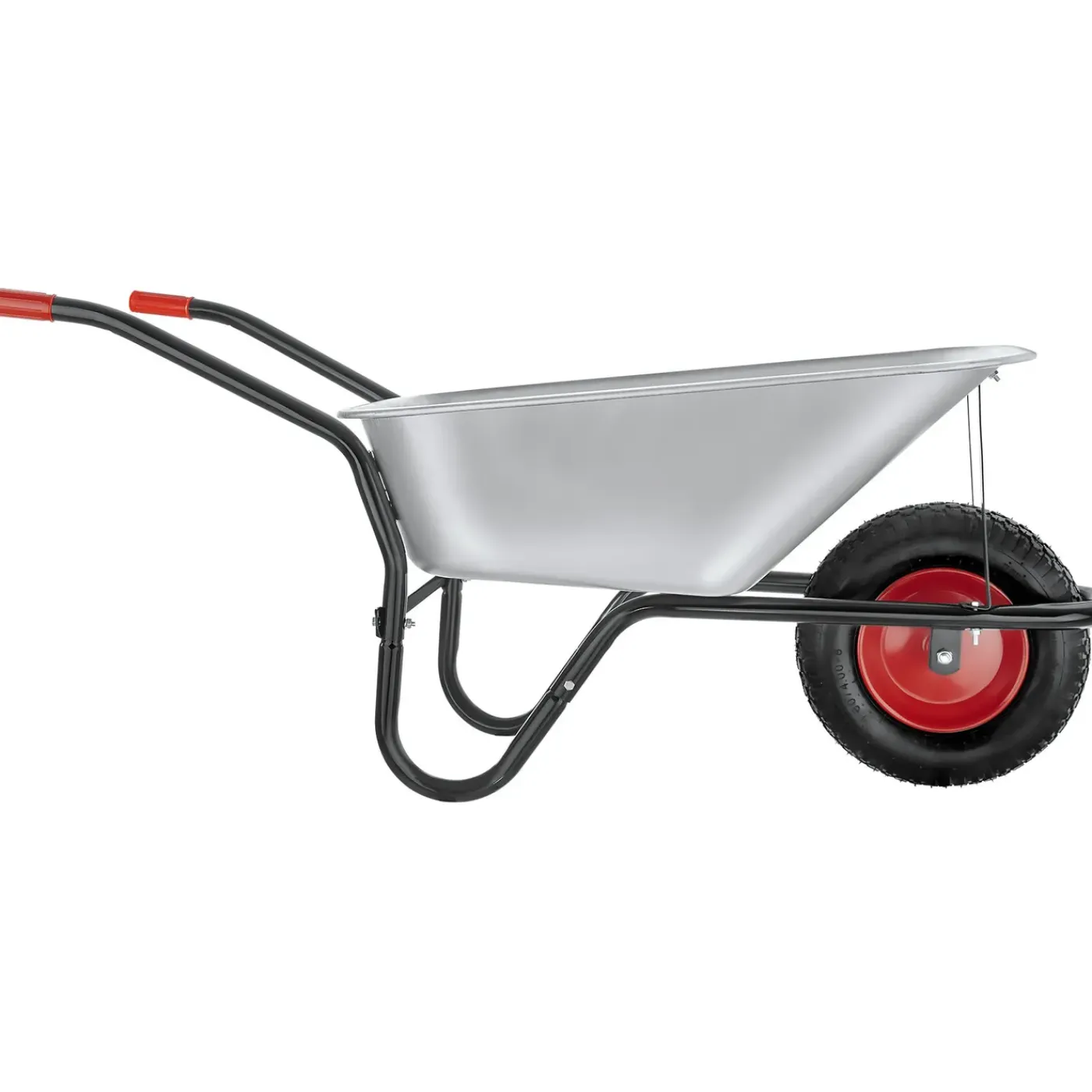 Tectake Kruiwagen - 100l - Verzinkt Staal - 250kg Draagvermogen - Tuinkruiwagen