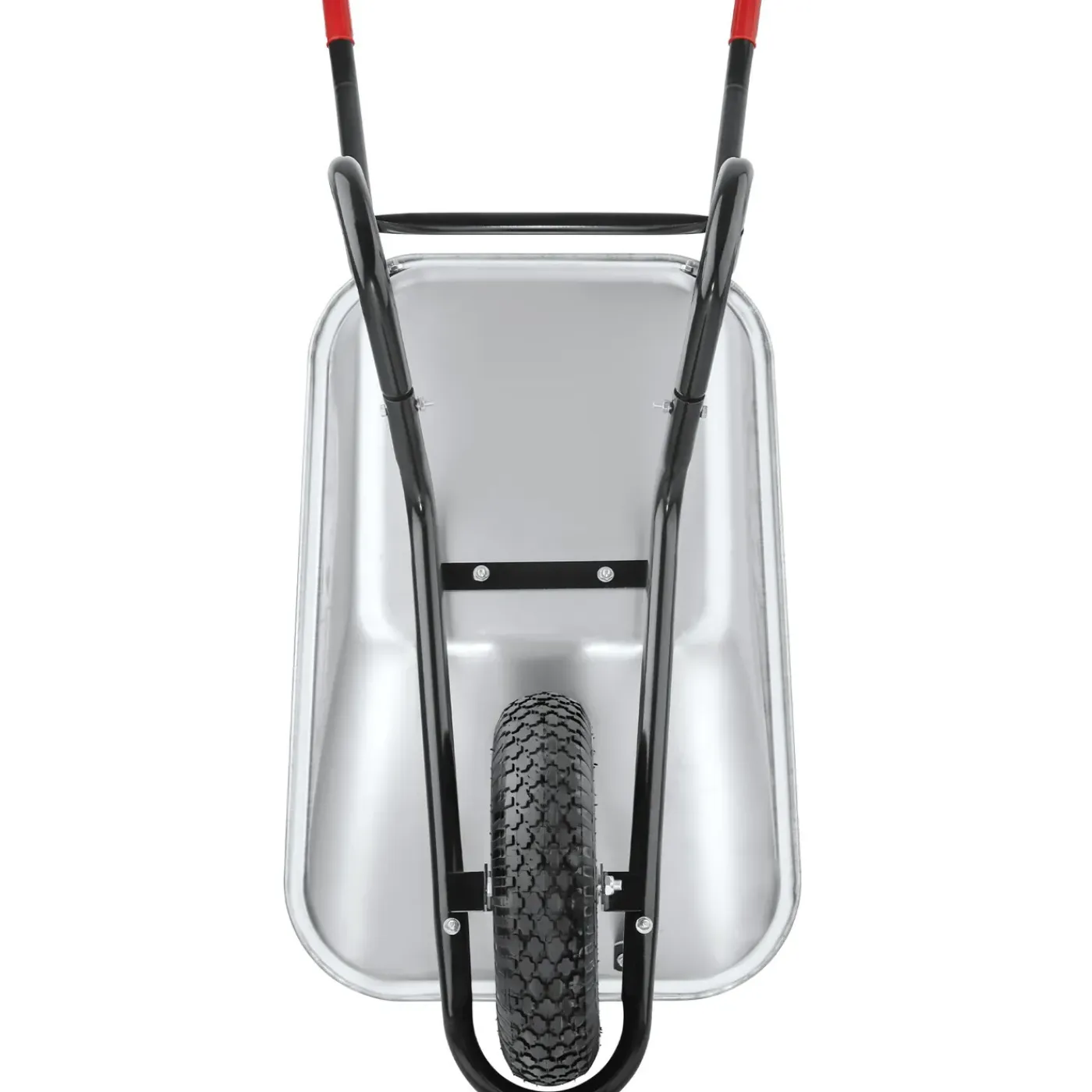 Tectake Kruiwagen - 100l - Verzinkt Staal - 250kg Draagvermogen - Tuinkruiwagen
