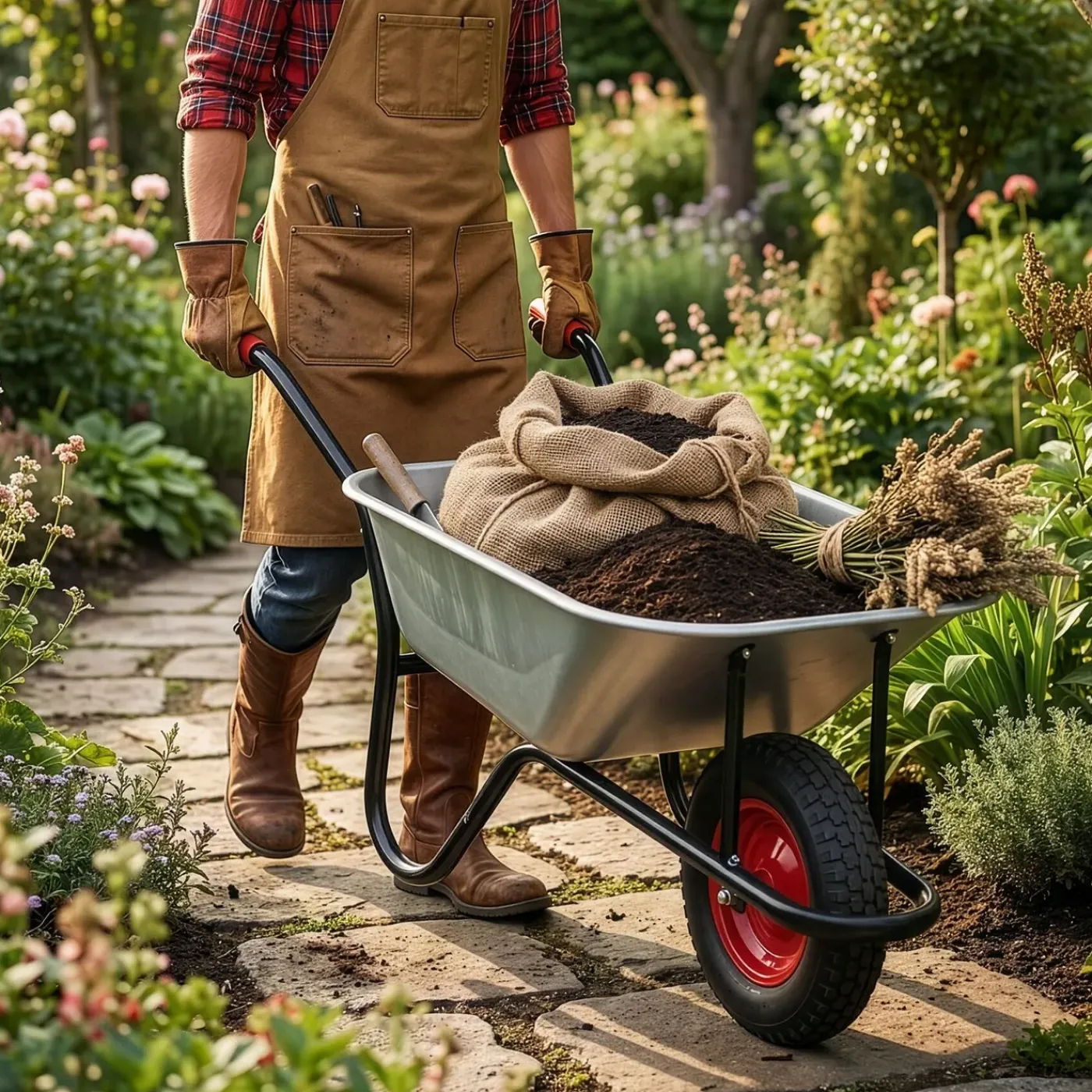 Tectake Kruiwagen - 100l - Verzinkt Staal - 250kg Draagvermogen - Tuinkruiwagen