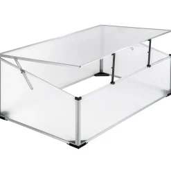 Tectake Kweekbak Van Aluminium Met Vergrendelbaar Dak - Transparant