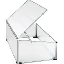 Tectake Kweekbak Van Aluminium Met Vergrendelbaar Dak - Transparant