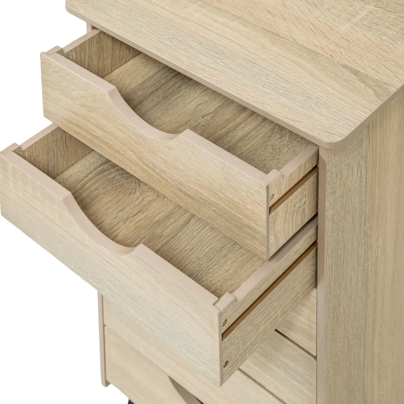 Tectake Ladekast Van Hout 65x36x40cm - Licht Hout - Eiken Sonoma