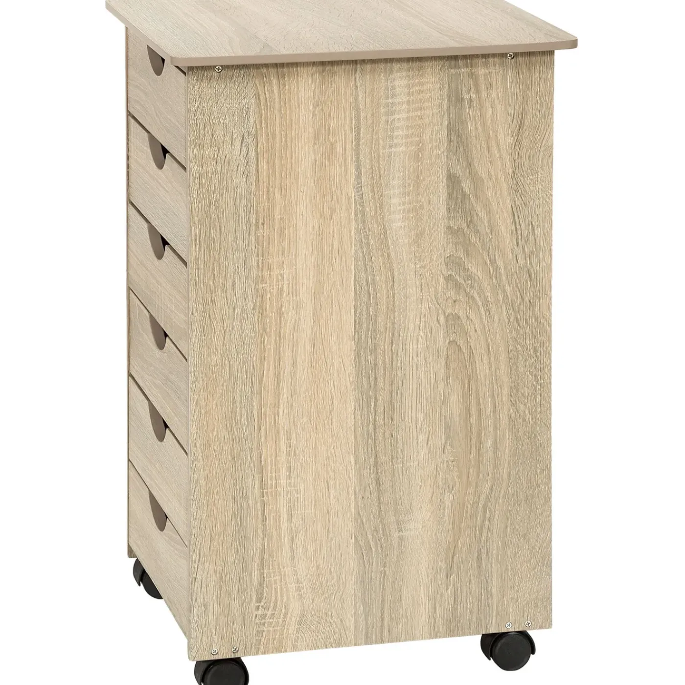 Tectake Ladekast Van Hout 65x36x40cm - Licht Hout - Eiken Sonoma