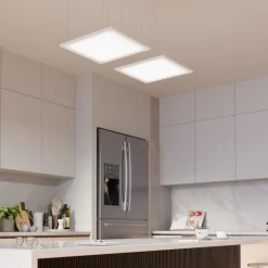 Tectake - Led-paneel Lucerna, Ultradun, Warmwit - Wit