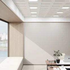 Tectake - Led-paneel Lucerna, Ultradun, Warmwit - Wit