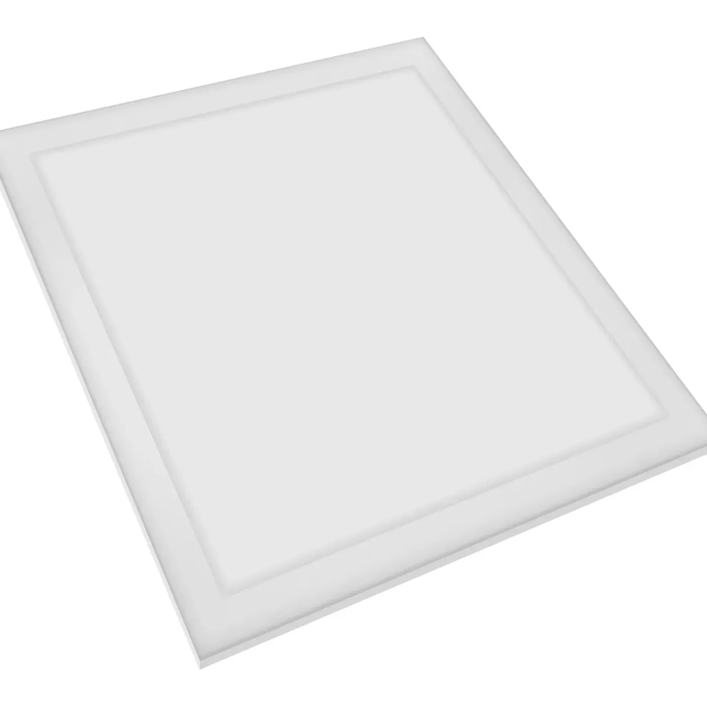 Tectake - Led-paneel Lucerna, Ultradun, Warmwit - Wit