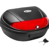 Tectake Motorkoffer Met Reflector - Inhoud Ca. 48 Liter - Zwart