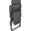 Tectake 2 Opvouwbare Aluminium Tuinstoelen Met Rug- En Voetsteun - Set Van 2 - Antraciet