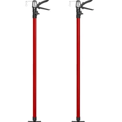 Tectake 2 Plafondsteunen 115 Tot 290 Cm - Rood