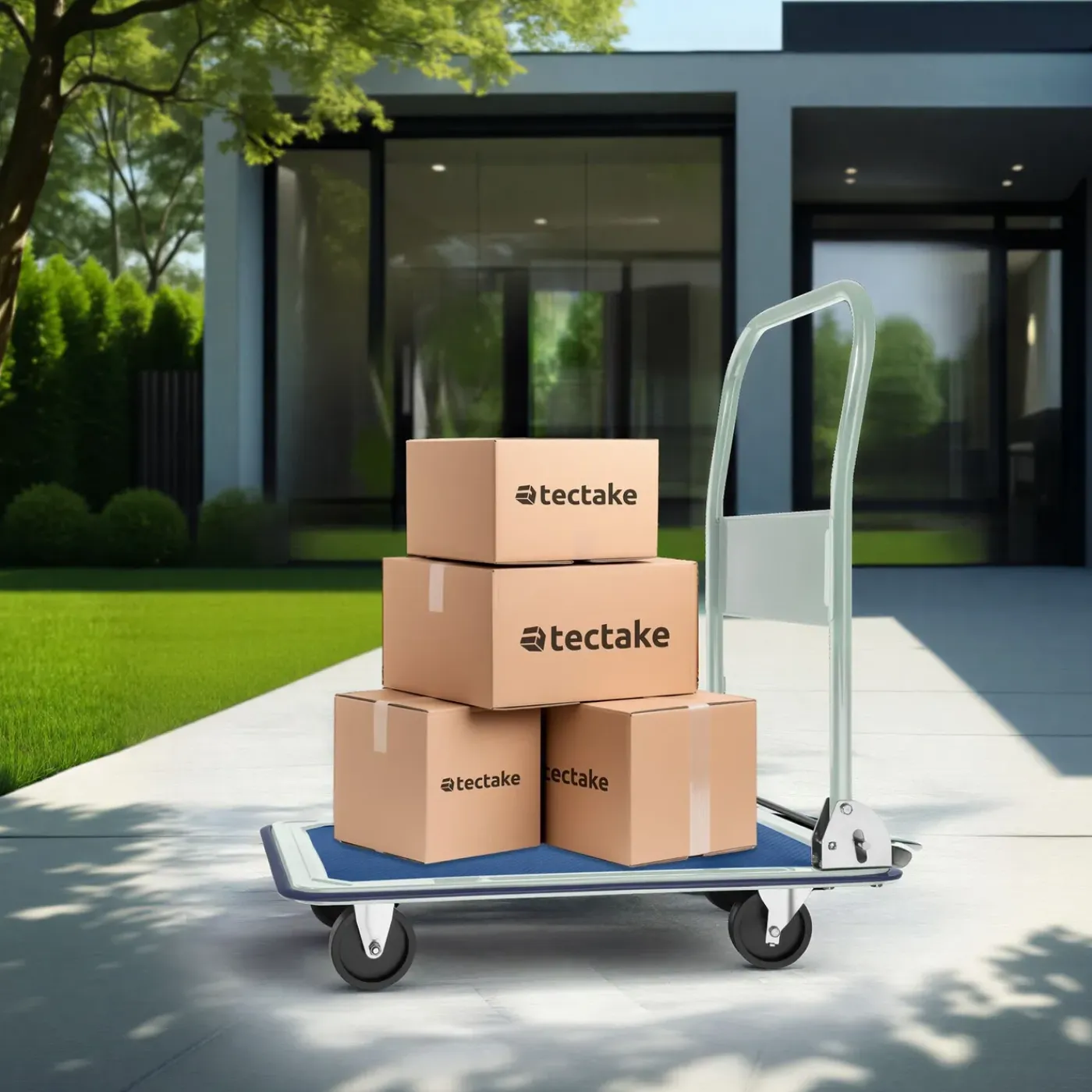 Tectake Platformwagen Inklapbaar Tot 150kg - Wit