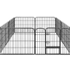 Tectake Puppyren 8-hoekig - 154x154x60 Cm - Grijs