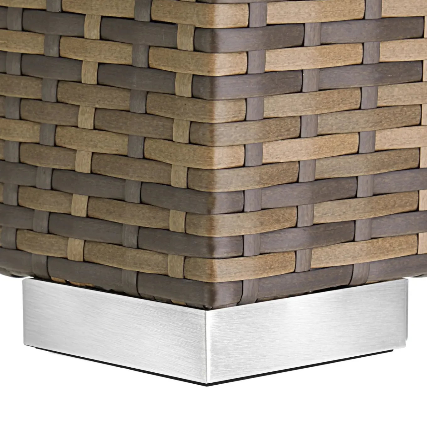 Tectake 2 Rotan Ligstoelen Met Aluminium Frame En Tafel - Inclusief Beschermhoes - Natuur