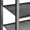 Tectake - Schoenenrek Newport 80,5x30,5x72,5cm - Industrieel Hout Donker, Rustiek