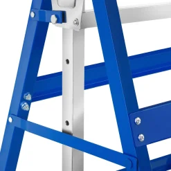 Tectake Set Van 2 Schragen In Hoogte Verstelbaar - Inklapbaar - Blauw