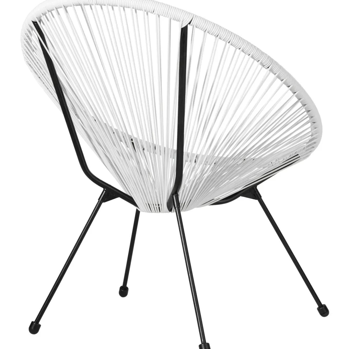 Tectake Set Van 2 Stoelen Santana Met Tafel - 2 Personen - Weerbestendig - Wit