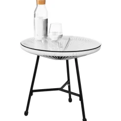 Tectake Set Van 2 Stoelen Santana Met Tafel - 2 Personen - Weerbestendig - Wit