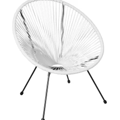 Tectake Set Van 2 Stoelen Santana Met Tafel - 2 Personen - Weerbestendig - Wit