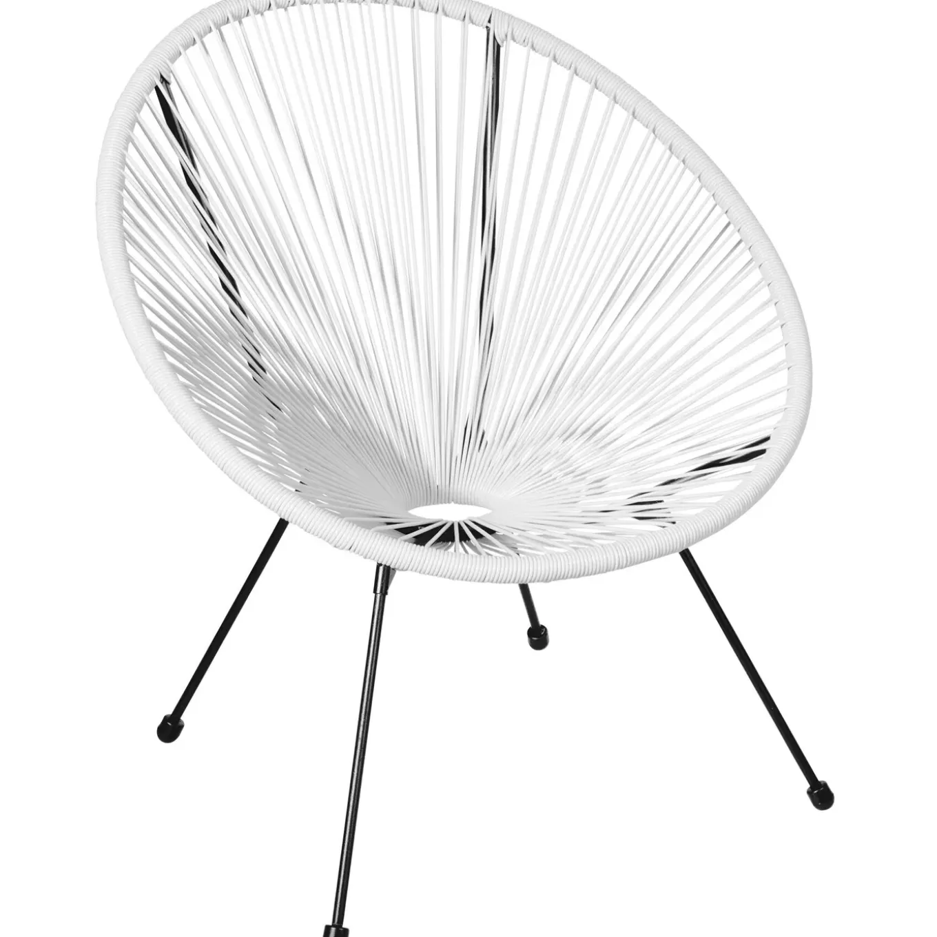 Tectake Set Van 2 Stoelen Santana Met Tafel - 2 Personen - Weerbestendig - Wit