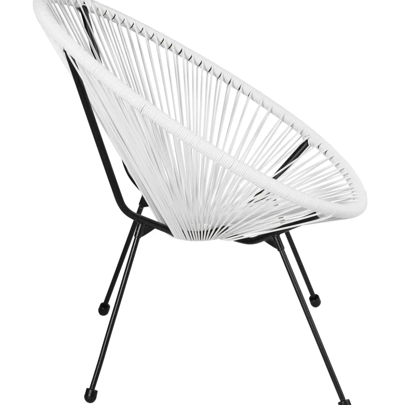 Tectake Set Van 2 Stoelen Santana Met Tafel - 2 Personen - Weerbestendig - Wit