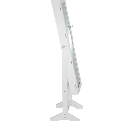 Tectake Sieradenkast Met Spiegel, Rechtopstaand, , Wit