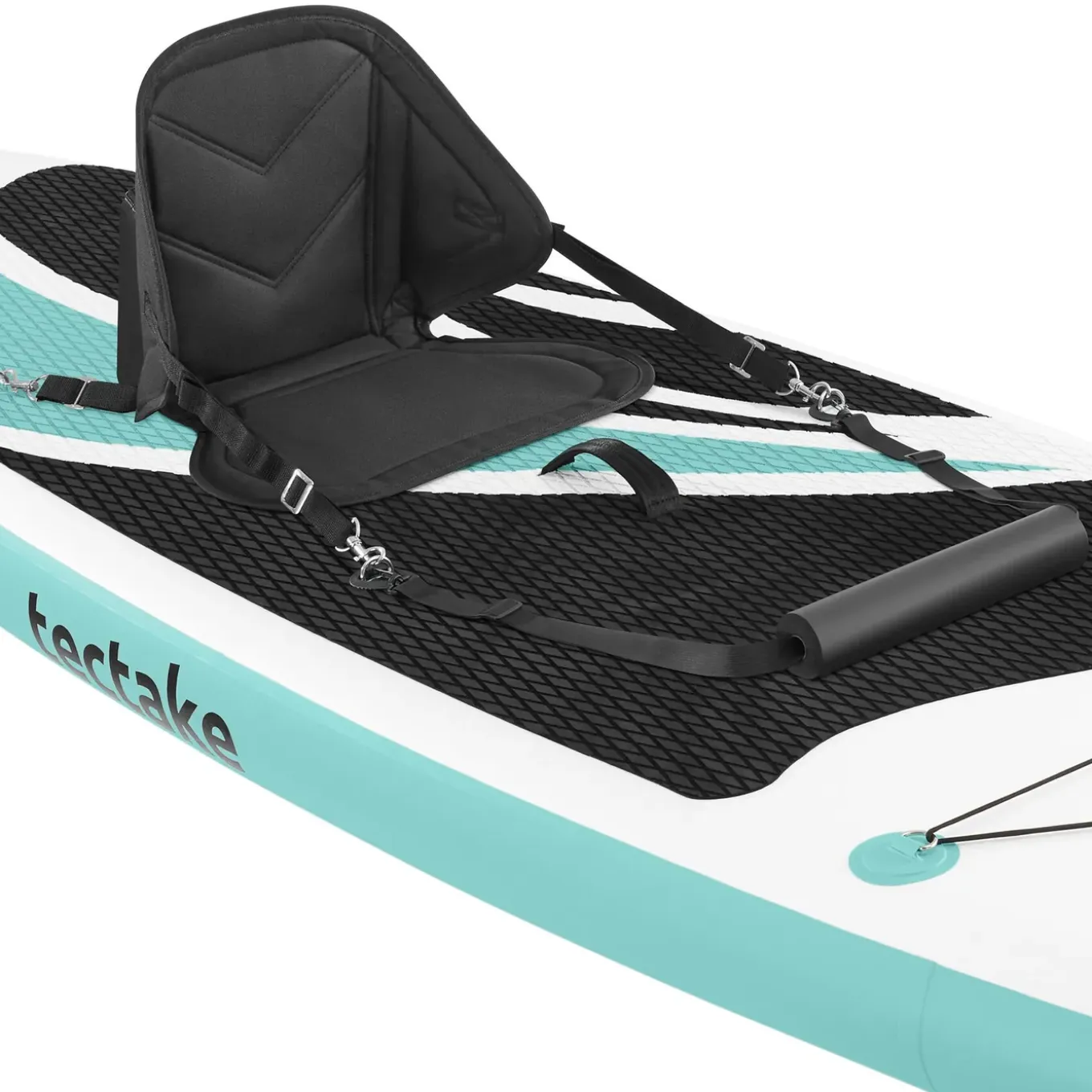 Tectake - Stand-up-paddleboard - Opblaasbaar - Tot 200 Kg - Antislip - Wit Turkoois