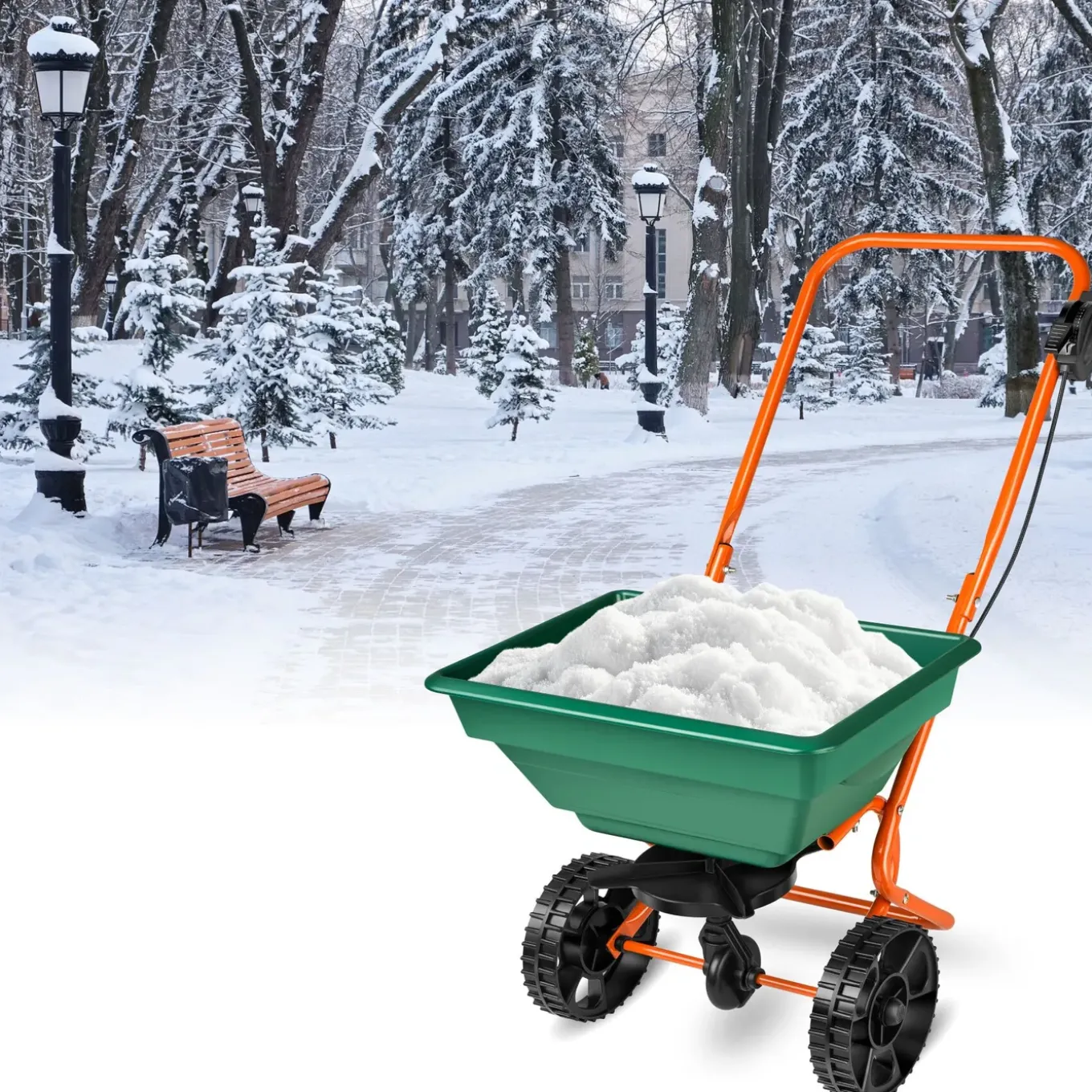 Tectake Strooiwagen - Groen
