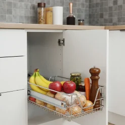Tectake Telescopische Lade Voor Keuken En Slaapkamer Kasten - Grijs