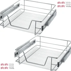Tectake Telescopische Lade Voor Keuken En Slaapkamer Kasten - Grijs