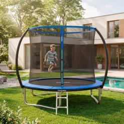 Tectake Trampoline Jumpy Met Veiligheidsnet - Zwart/blauw