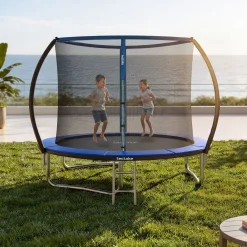 Tectake Trampoline Jumpy Met Veiligheidsnet - Zwart/blauw