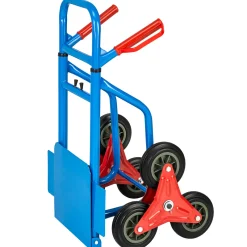 Tectake Trapsteekwagen - Stervormige Trapwielen - Blauw - 200kg Draagvermogen - 103x49x66cm
