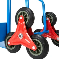 Tectake Trapsteekwagen - Stervormige Trapwielen - Blauw - 200kg Draagvermogen - 103x49x66cm