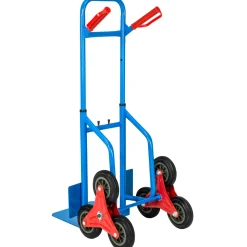 Tectake Trapsteekwagen - Stervormige Trapwielen - Blauw - 200kg Draagvermogen - 103x49x66cm