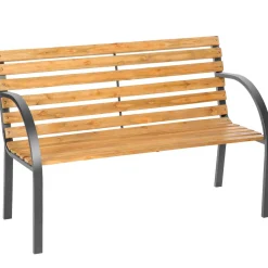 Tectake Tuinbank Stabiel Stevig Weerbestendig - Chinese Naaldboom Bruin - 119,5x62x83cm