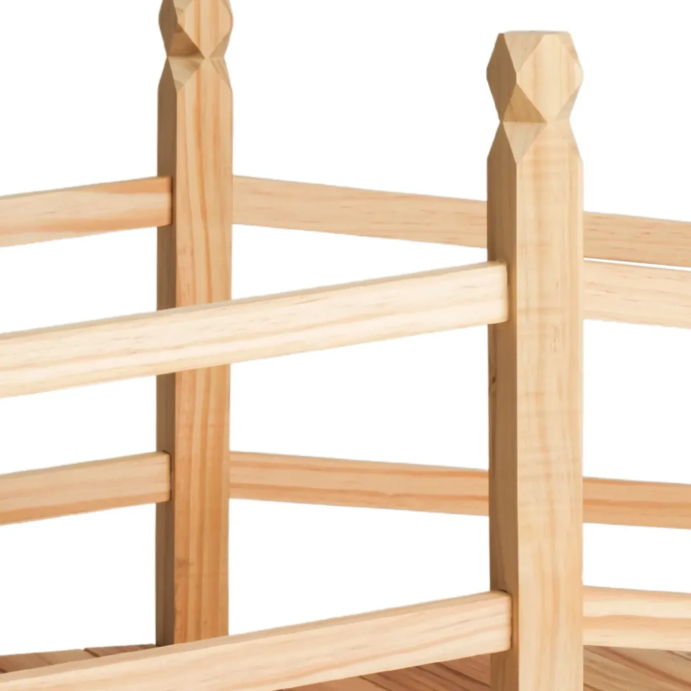 Tectake Tuinbrug Van Hout 137cm Lang - Bruin